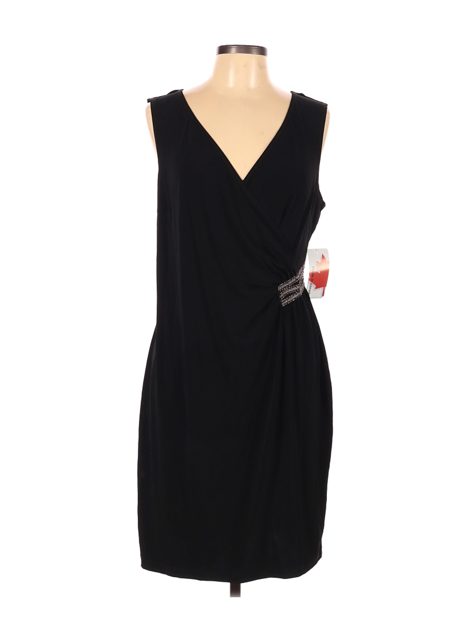 Lori M COLLECTION Women Black Casual Dress L | eBay