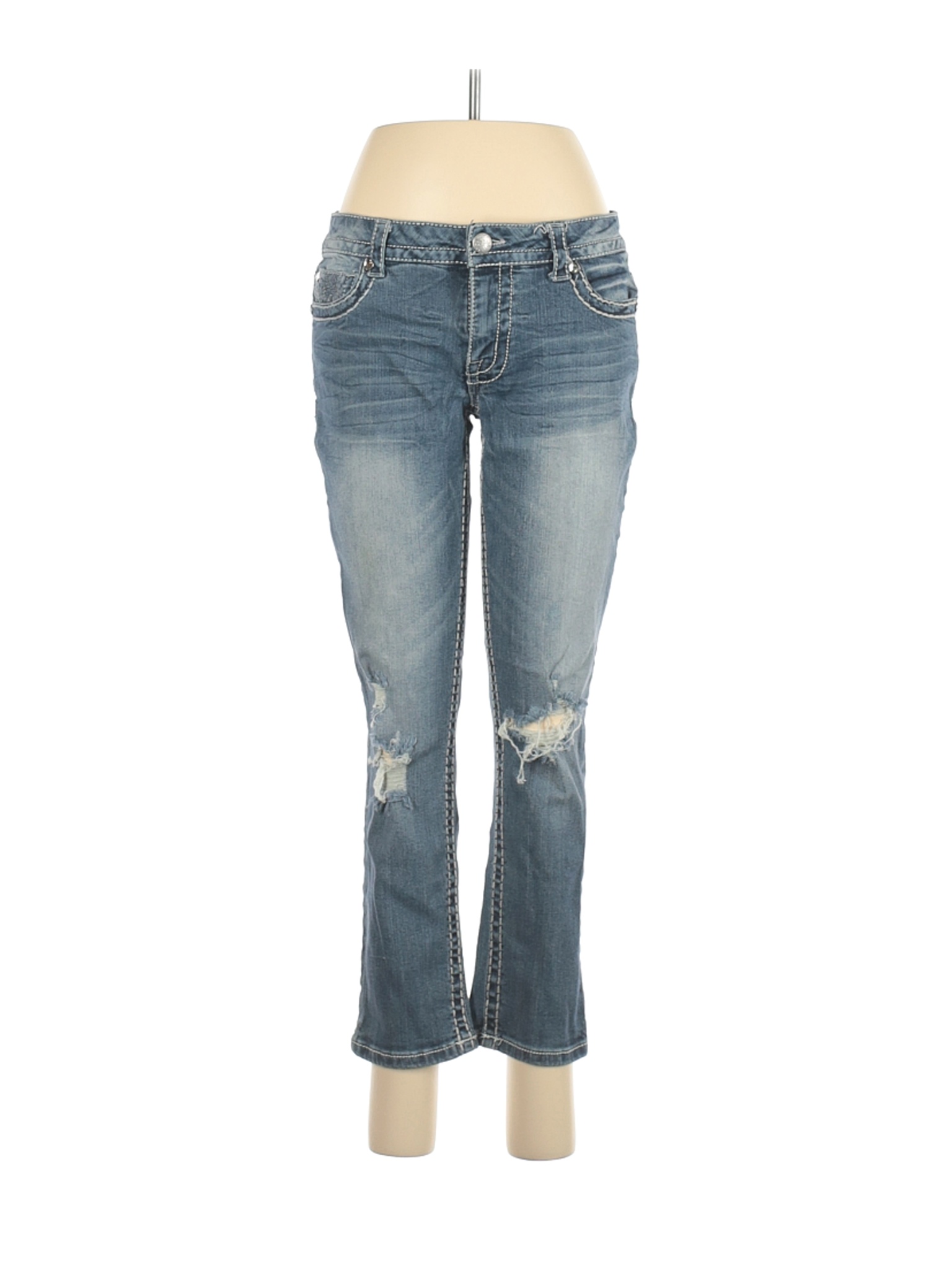 sky blue jeans for women