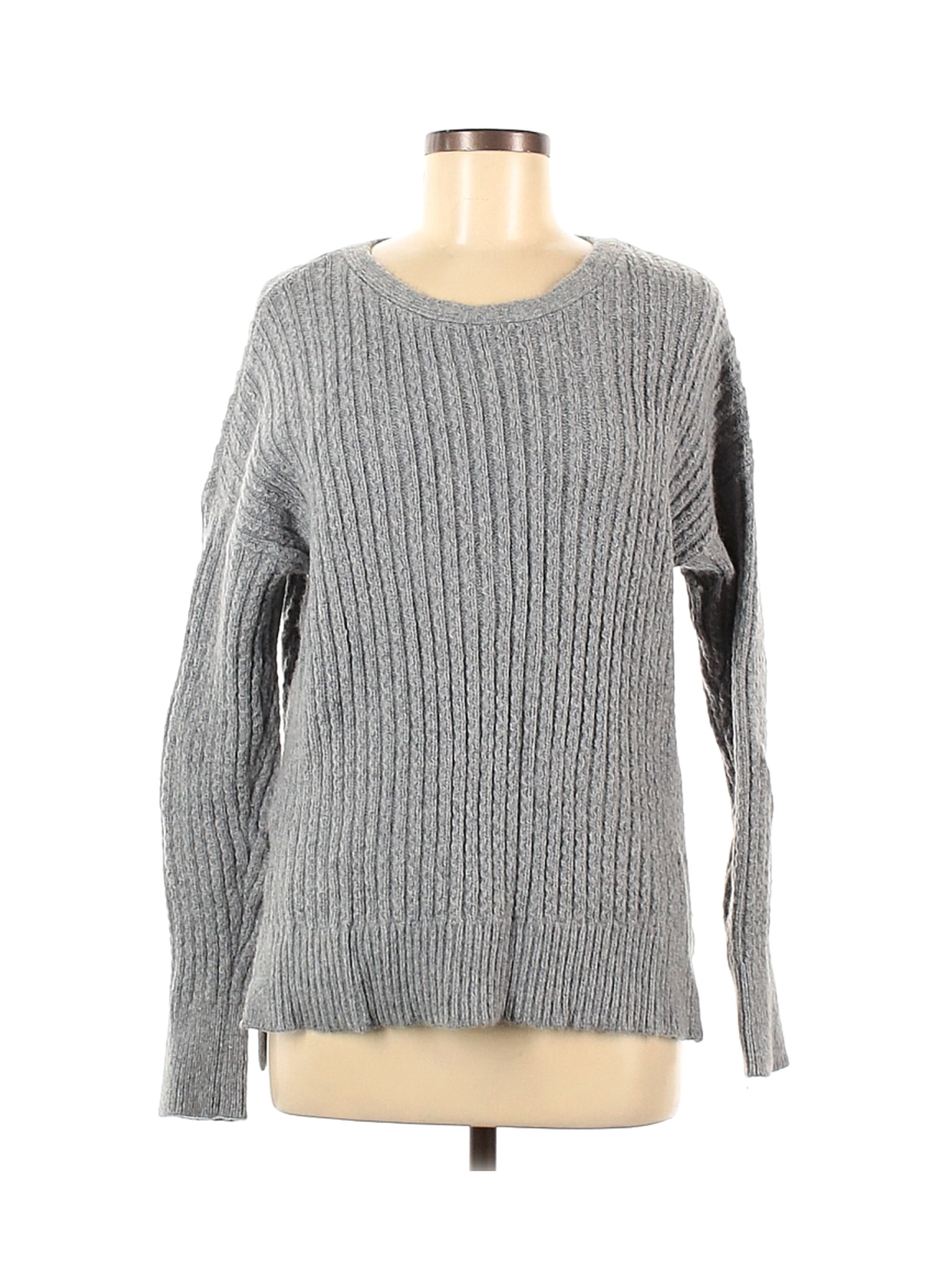 Ann Taylor Women Gray Pullover Sweater M | eBay
