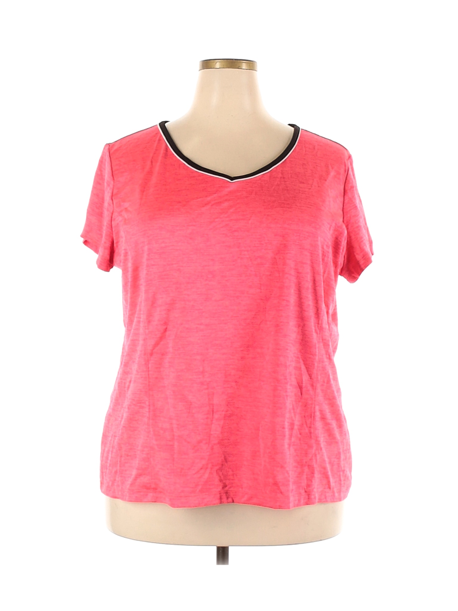 Made for Life Women Pink Active T-Shirt 2X Plus