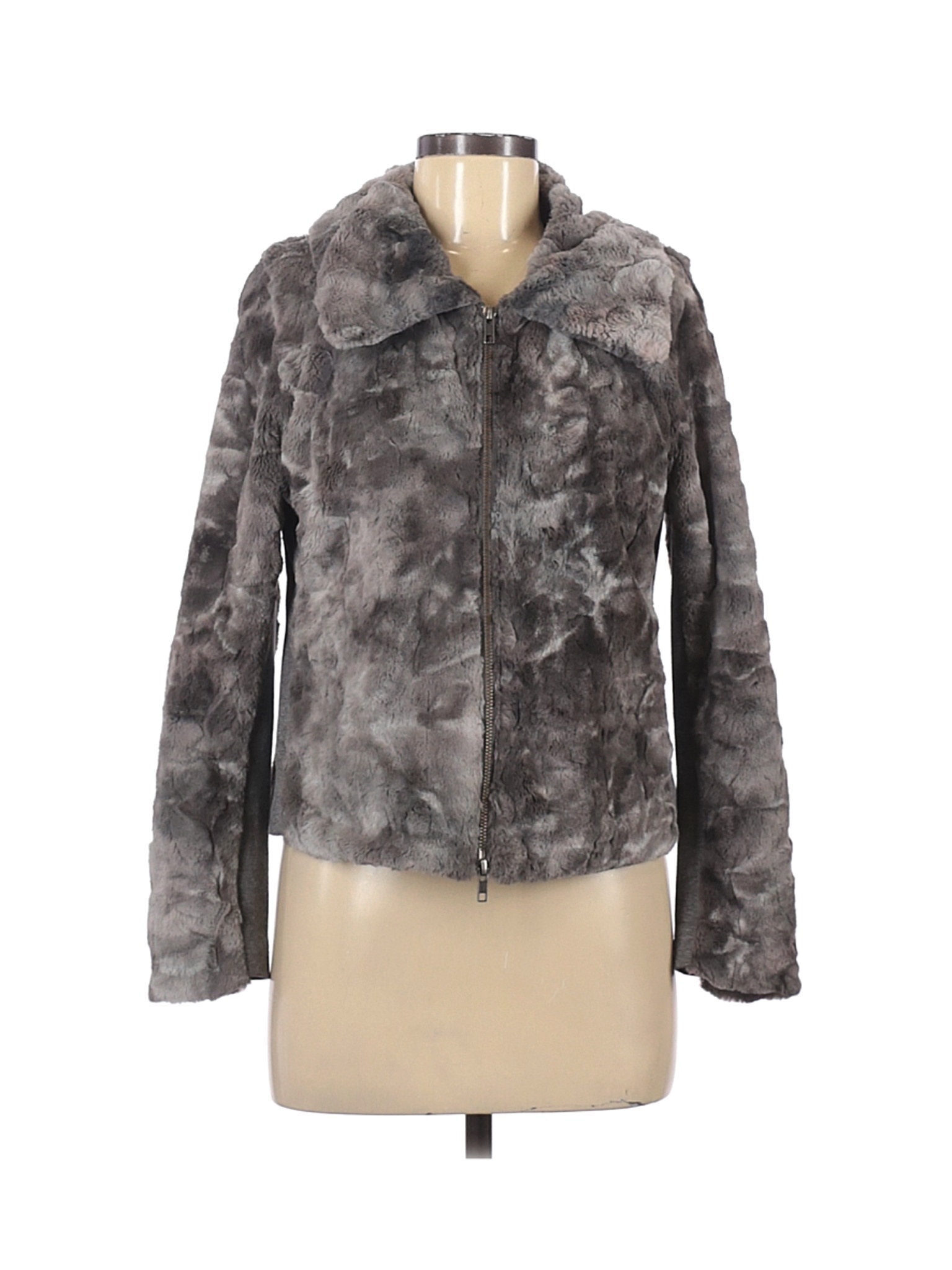 CAbi Women Gray Faux Fur Jacket S | eBay