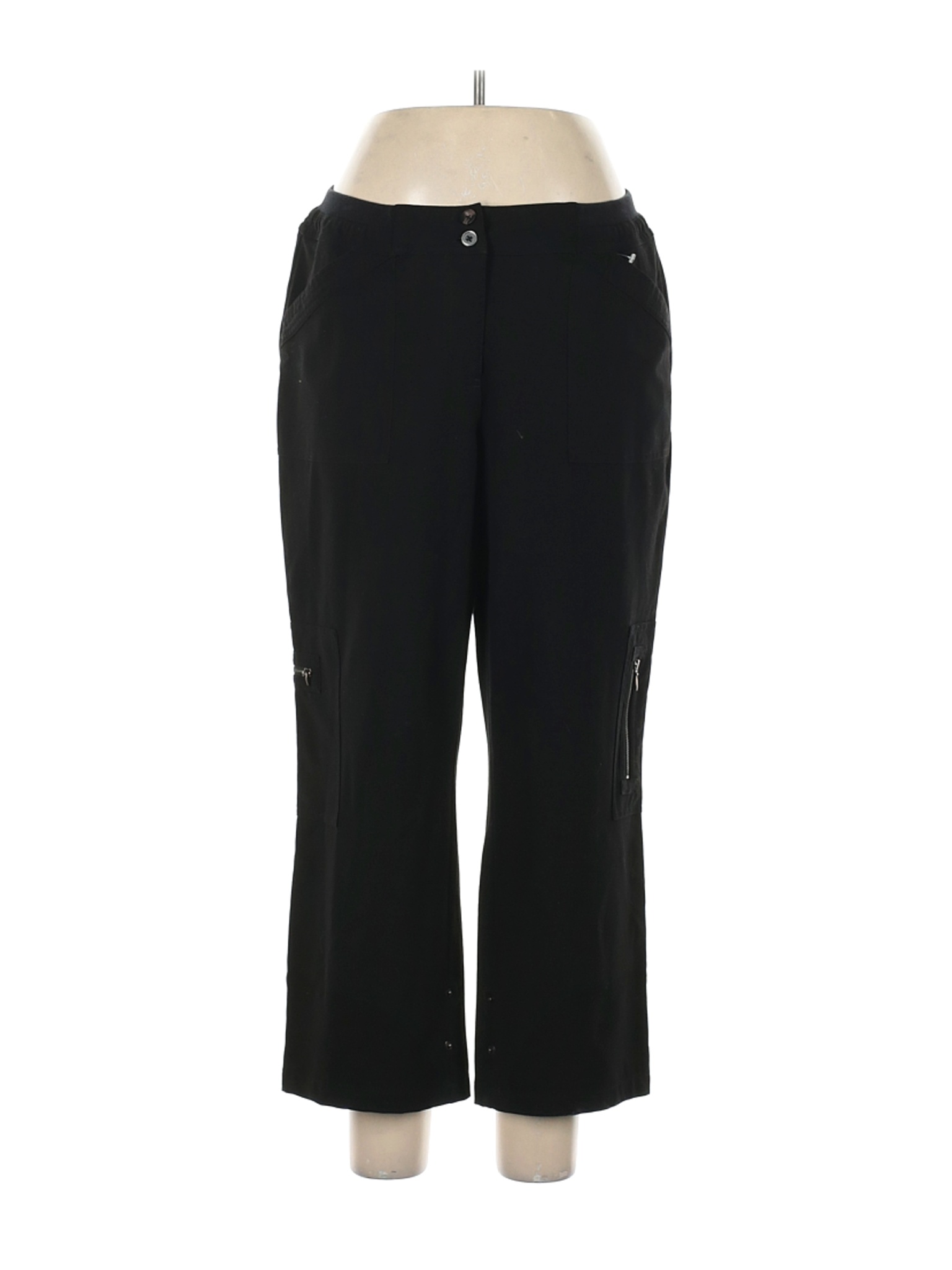 black cargo pants elastic waist