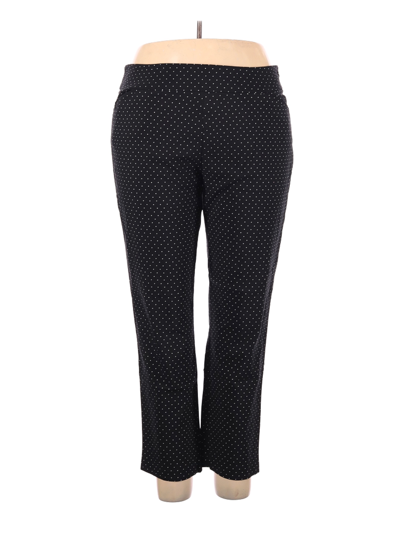 George Women Black Casual Pants 3X Plus | eBay
