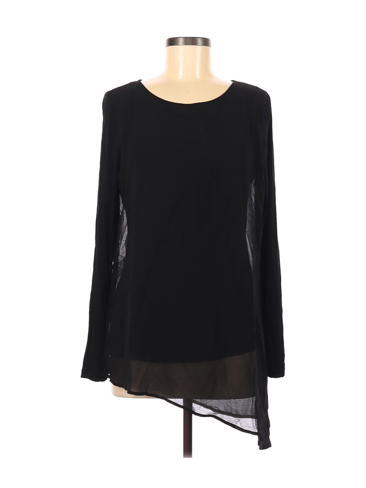 Joan Vass New York Women Black Long Sleeve Top M | eBay