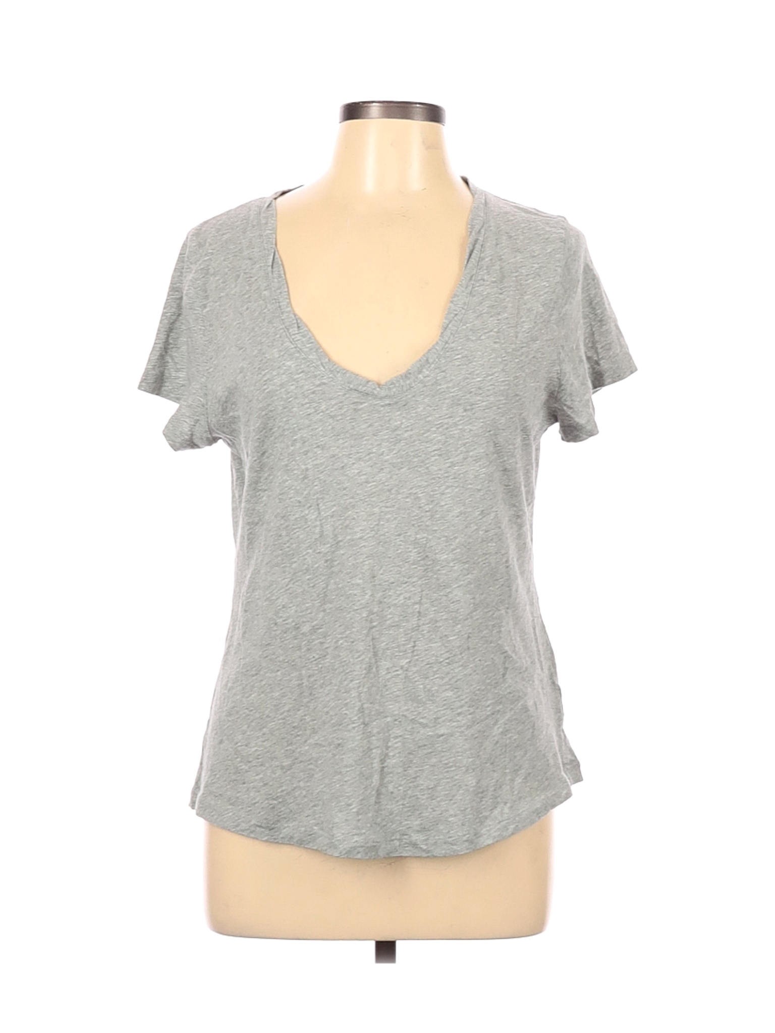 J.Crew Women Gray Short Sleeve T-Shirt XL | eBay
