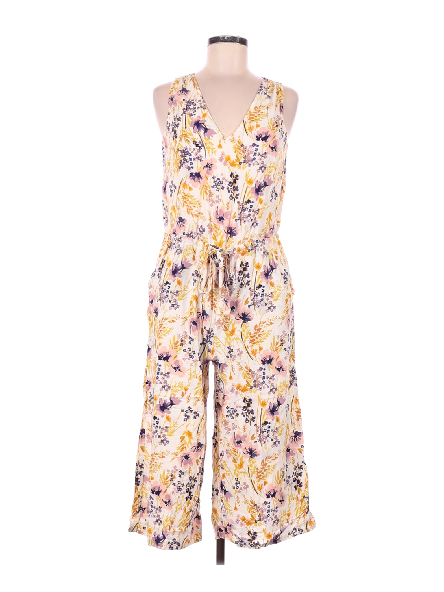 old navy yellow jumpsuit