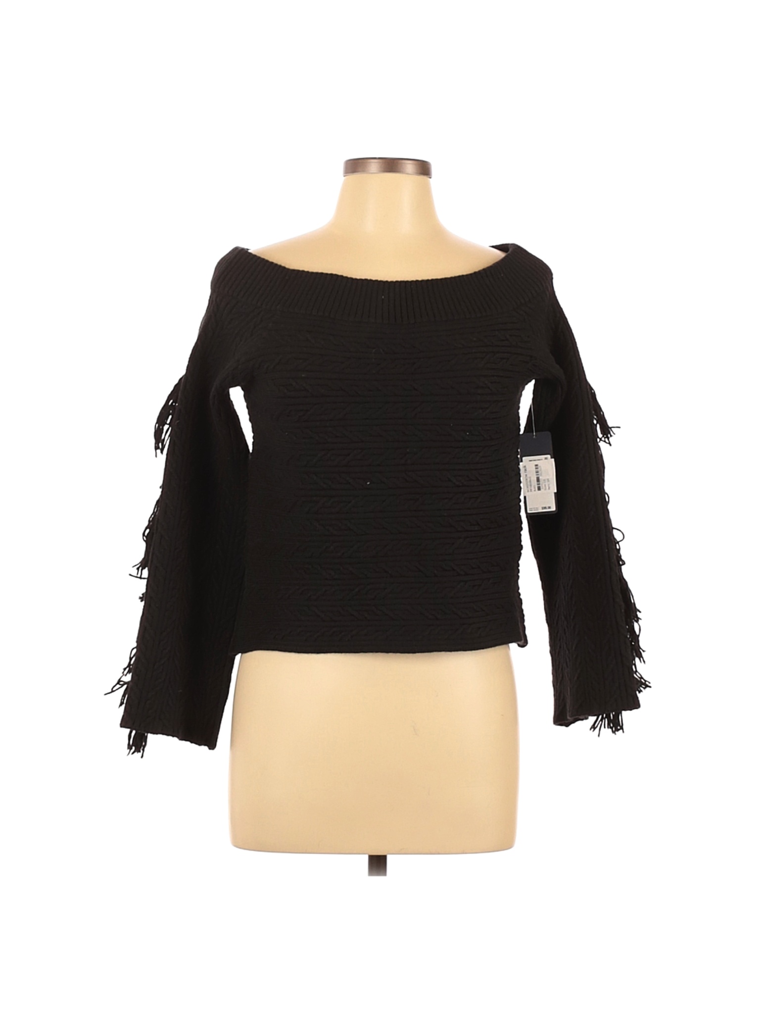 NWT RACHEL Rachel Roy Women Black Pullover Sweater L | eBay