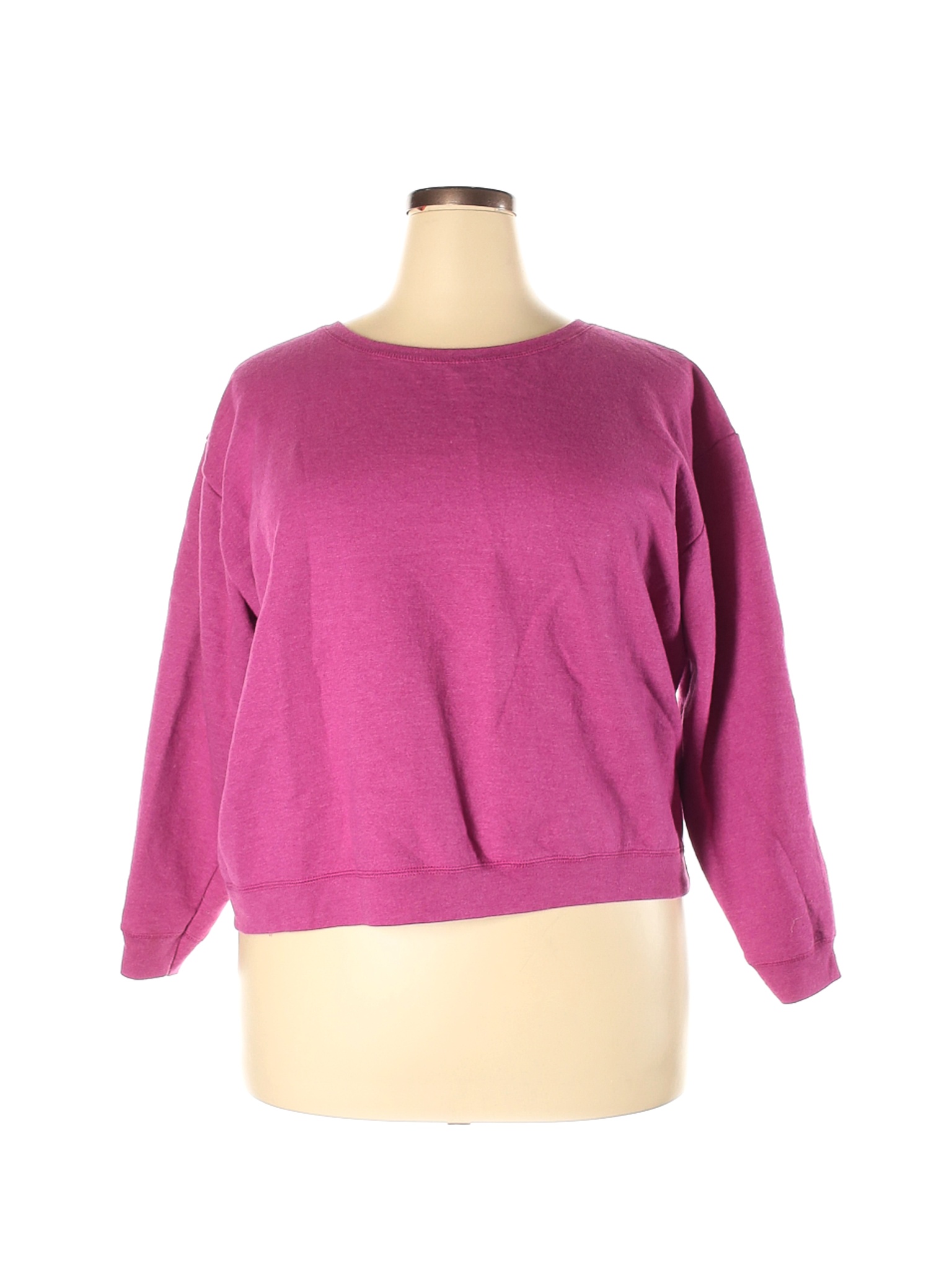 Hanes Women Pink Sweatshirt 2X Plus | eBay