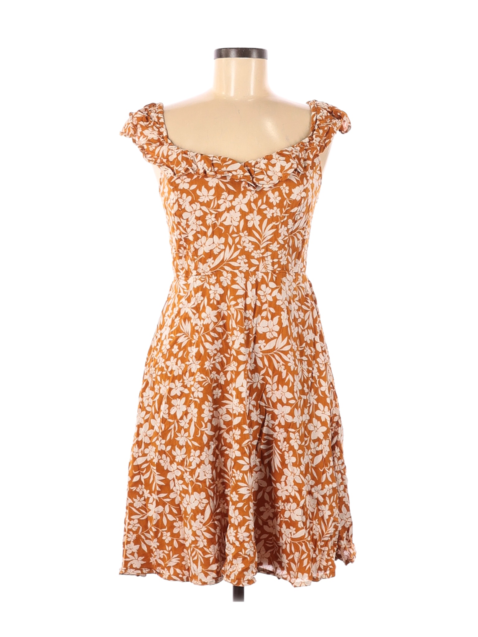 Old Navy Women Orange Casual Dress M | eBay