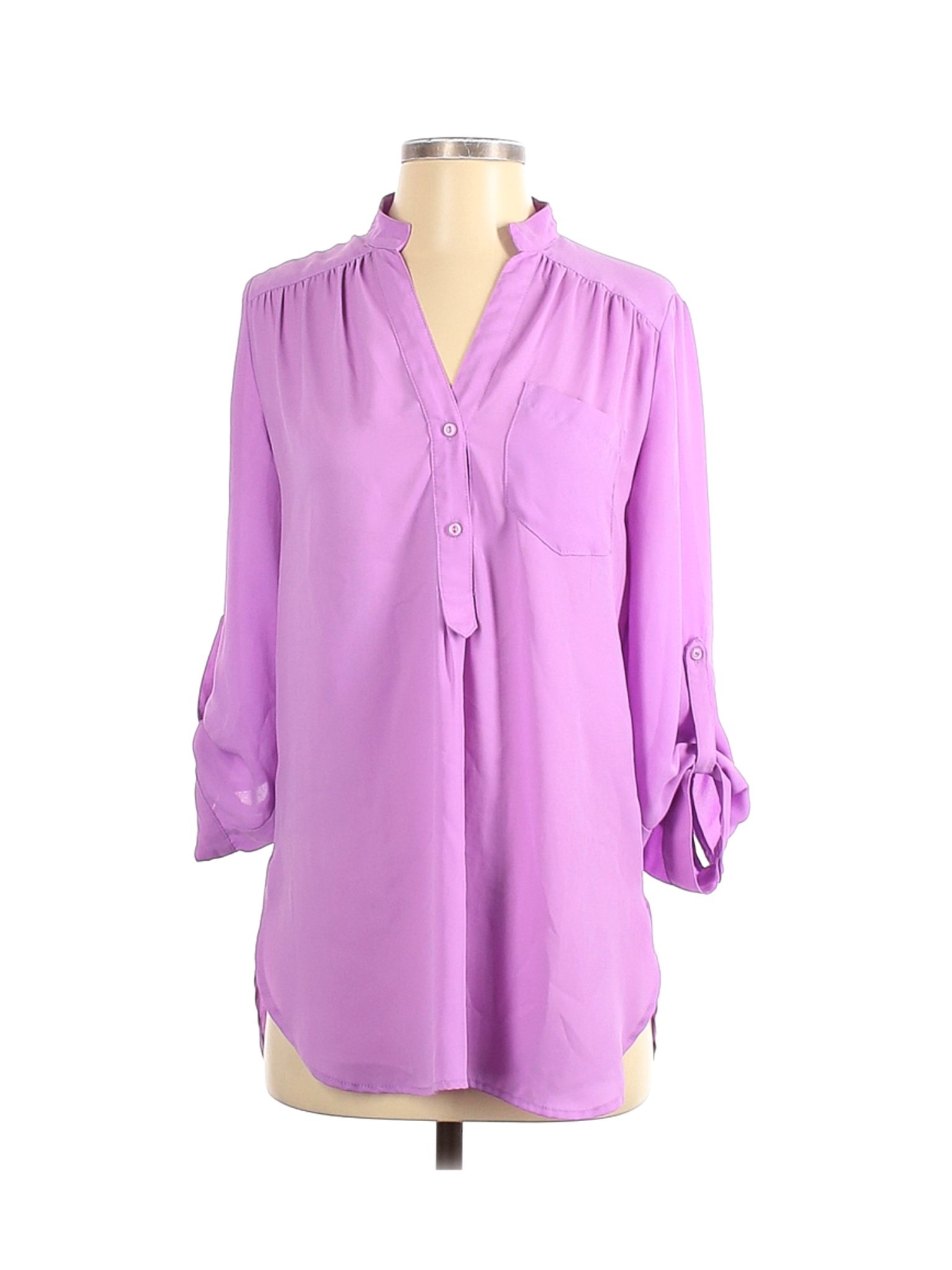 41Hawthorn Women Purple 3/4 Sleeve Blouse S | eBay