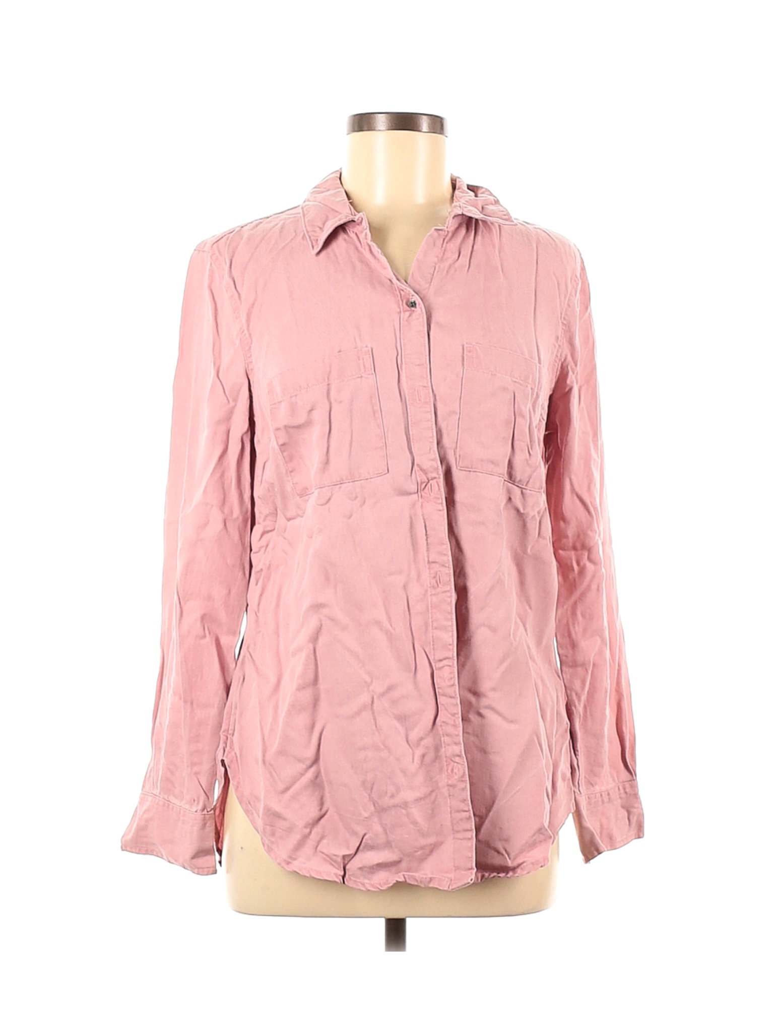 pinkish red button up shirt old navy