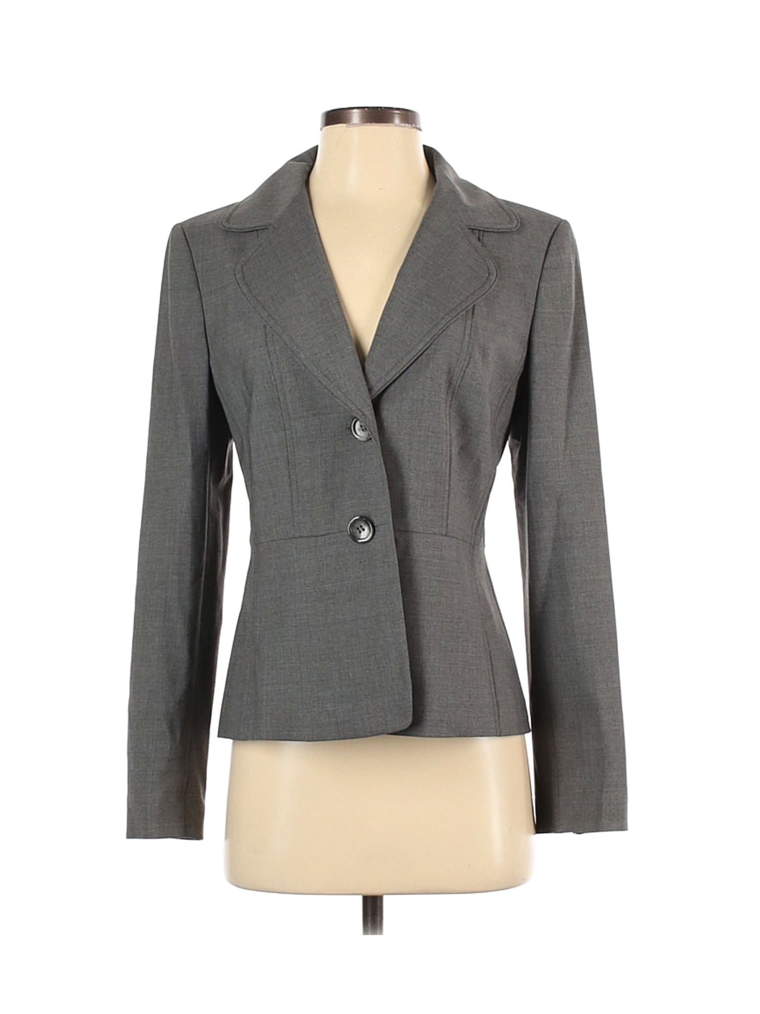 Ann Taylor Women Gray Wool Blazer 4 | eBay