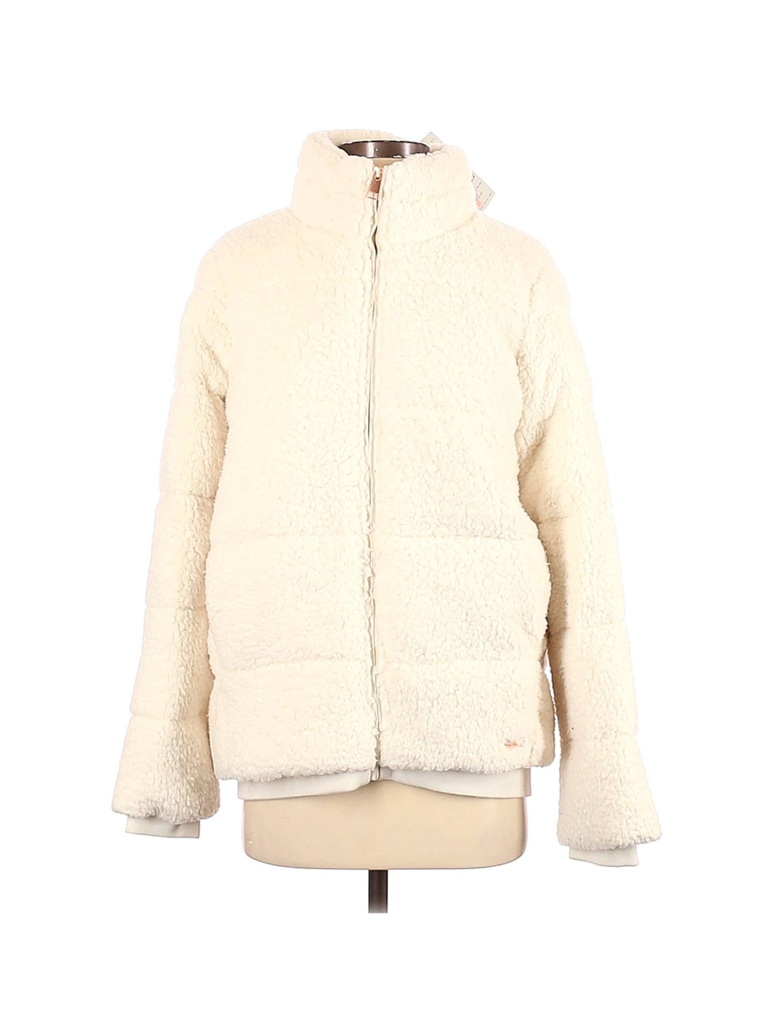 NWT Sweaty Betty Women Ivory Faux Fur Jacket XS | eBay