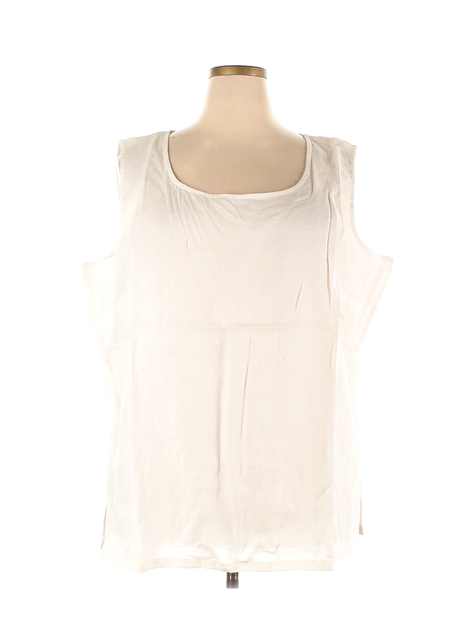 NWT Gillian Grey Women Ivory Sleeveless Blouse 3X Plus | eBay