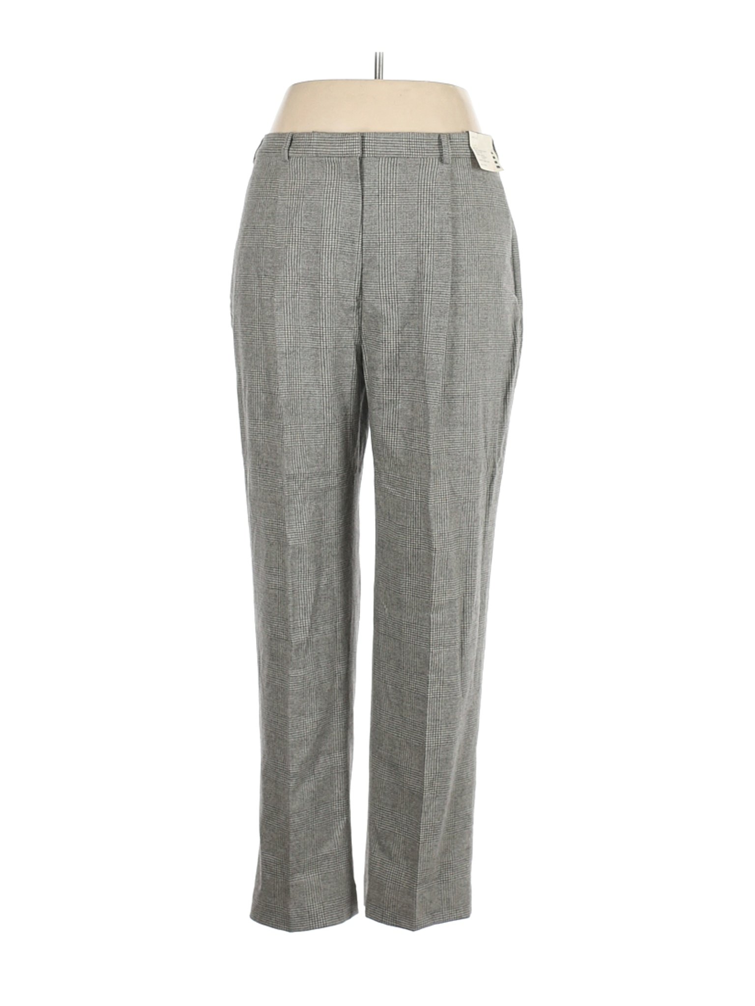 NWT Lands' End Women Gray Wool Pants 16 | eBay