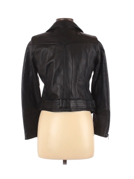 Zara Basic Leather Jacket - back