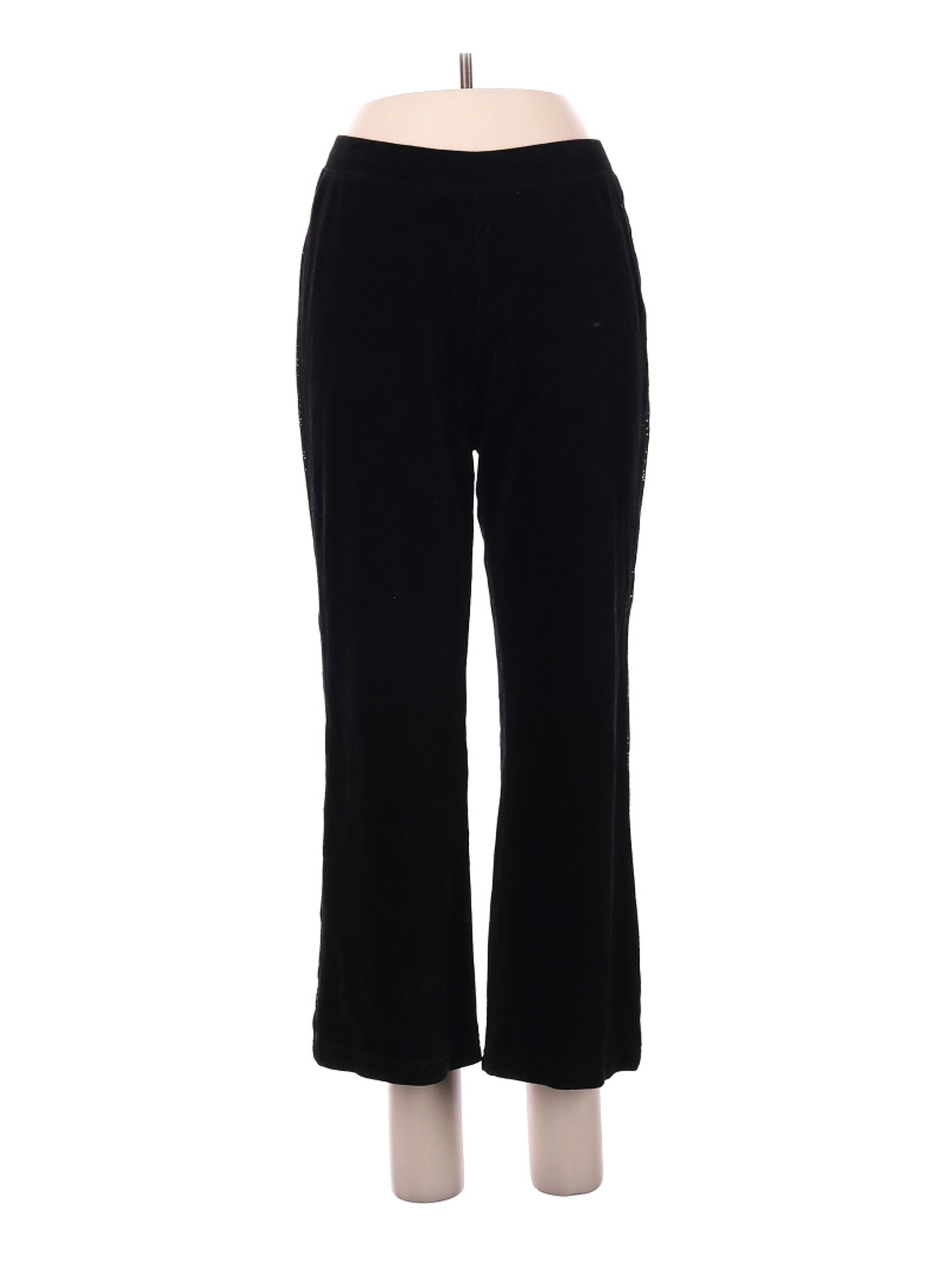 Style&Co Women Black Velour Pants M | eBay