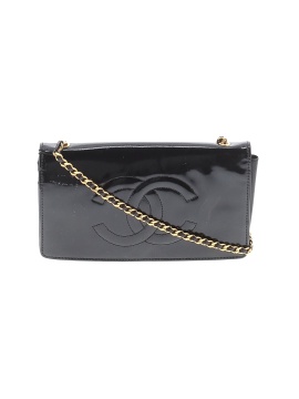 Chanel Front Logo Chain Flap Wallet