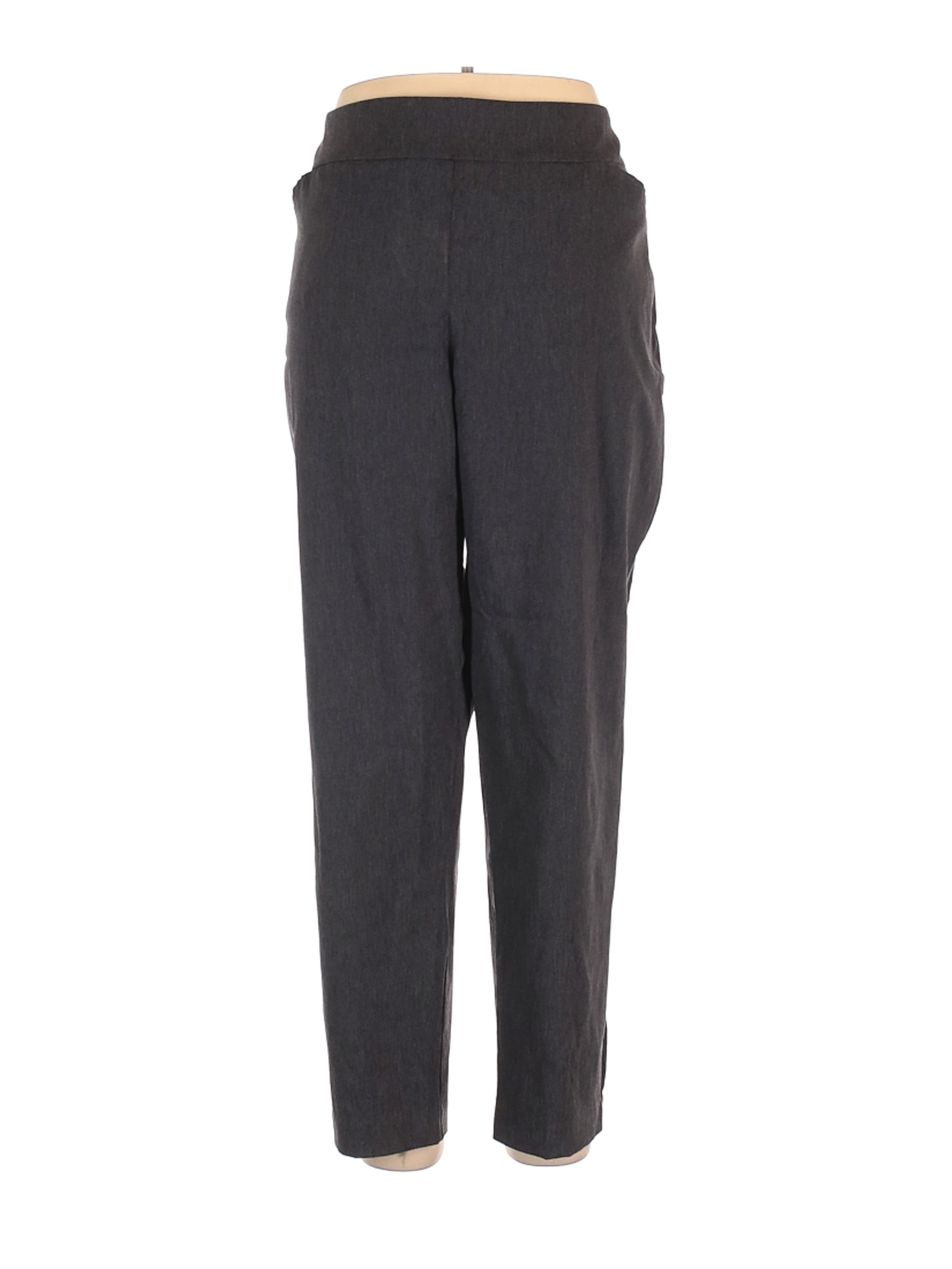 Terra & Sky Women Black Dress Pants 1X Plus | eBay