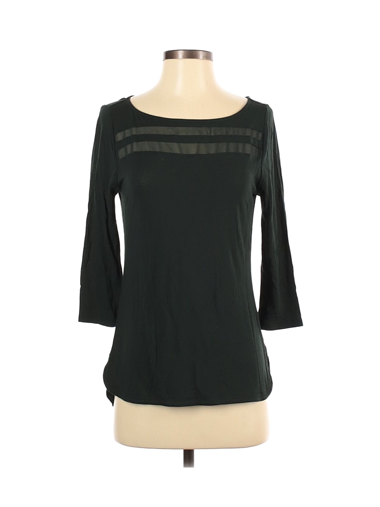 Ann Taylor Factory Women Green 3/4 Sleeve Top S | eBay