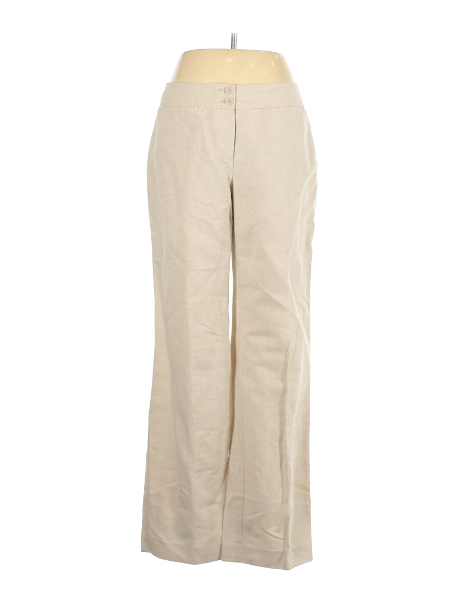 Liz Claiborne Women Brown Linen Pants 10 | eBay