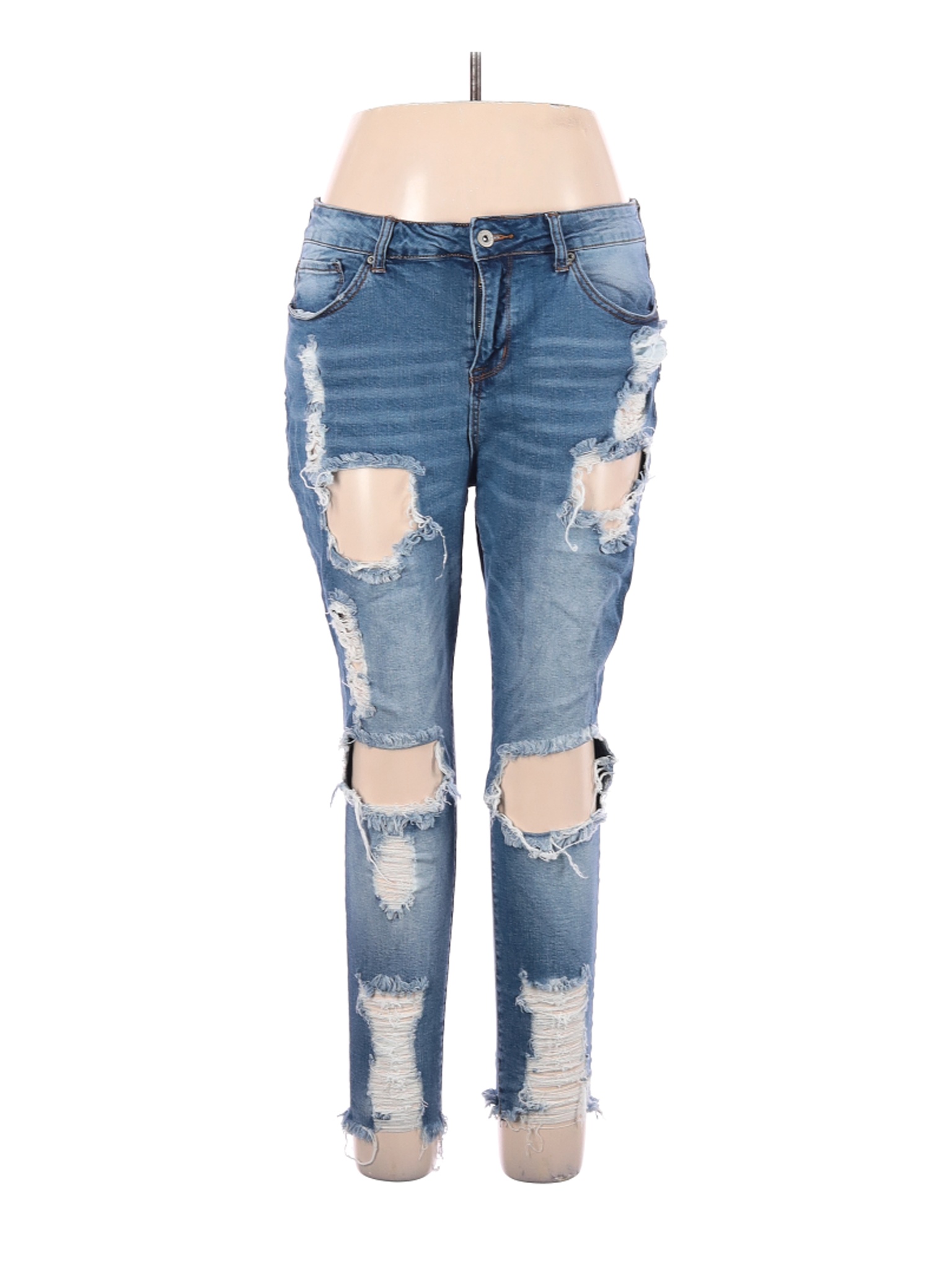 S.O.N.G. Women Blue Jeans 33W | eBay