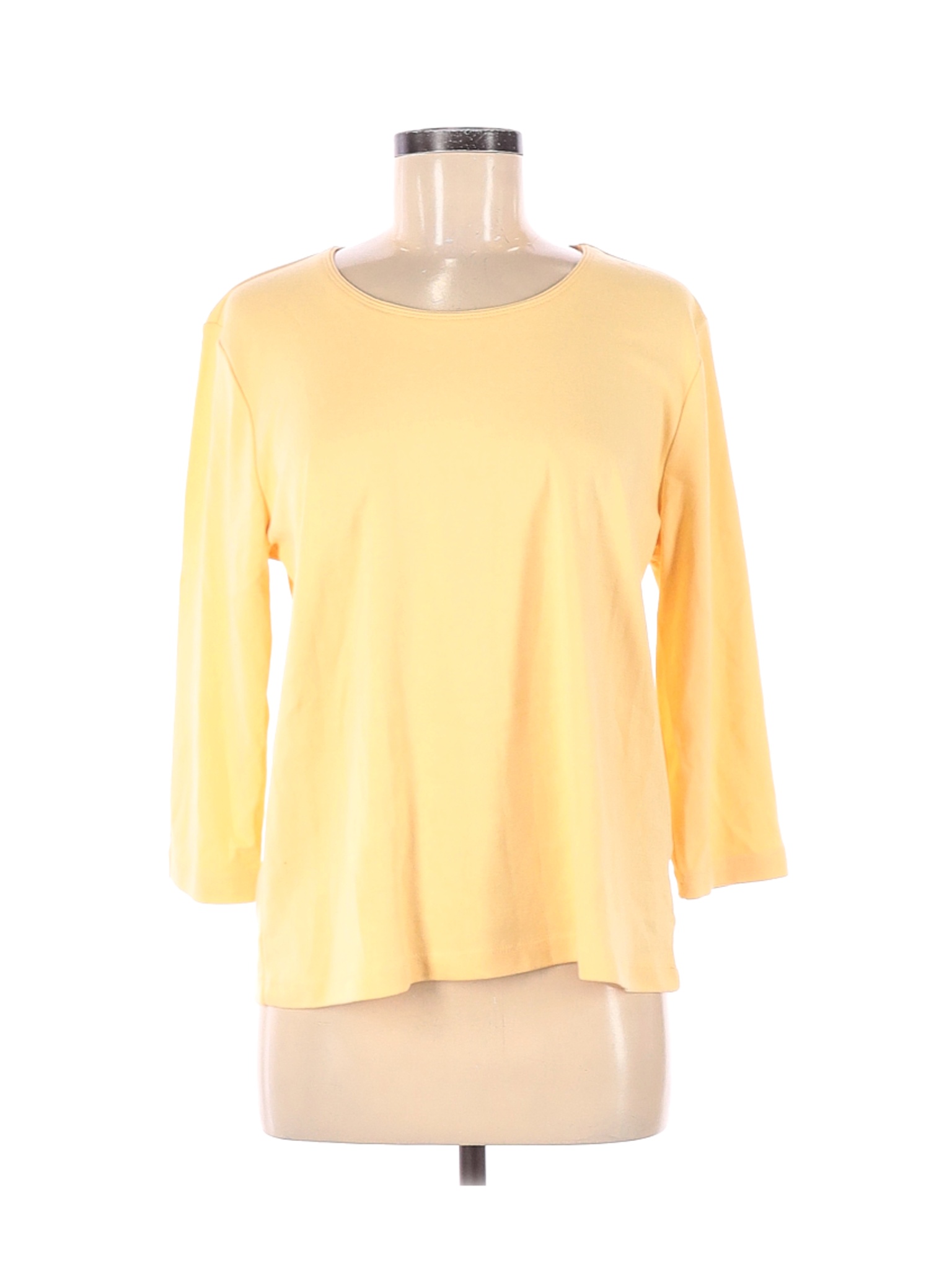 NWT Rebecca Malone Women Yellow Long Sleeve T-Shirt L | eBay