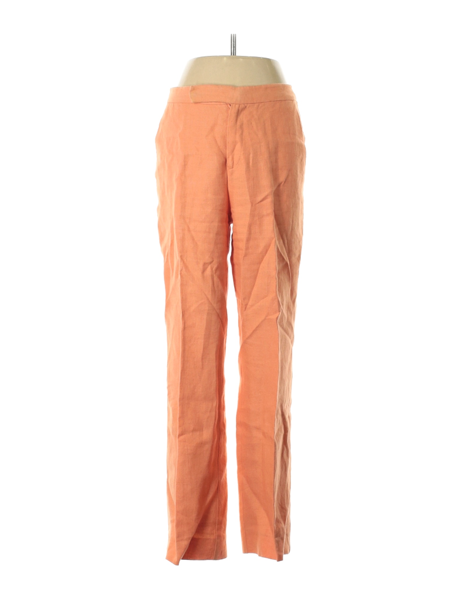 Lauren by Ralph Lauren Women Orange Linen Pants 6 Petites | eBay