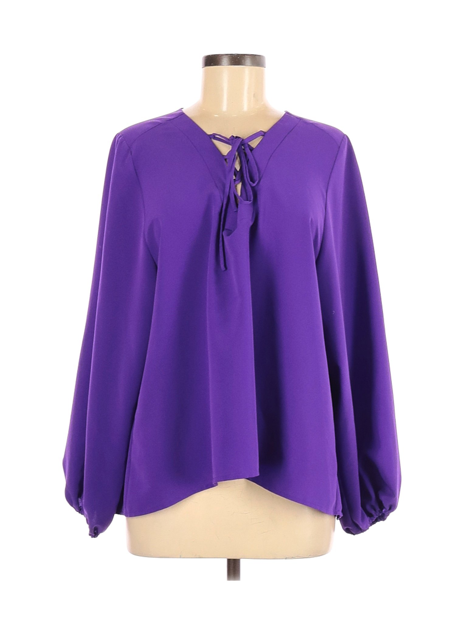 The Limited Women Purple Long Sleeve Blouse M | eBay