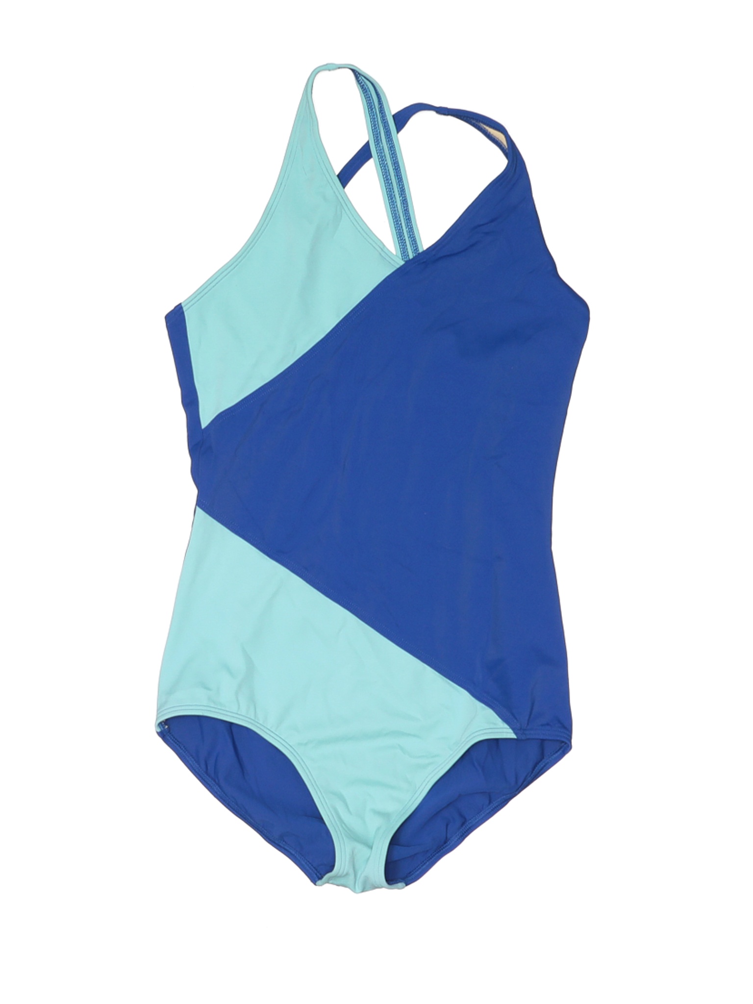 Lands' End Girls Blue One Piece Swimsuit 16 Slim eBay