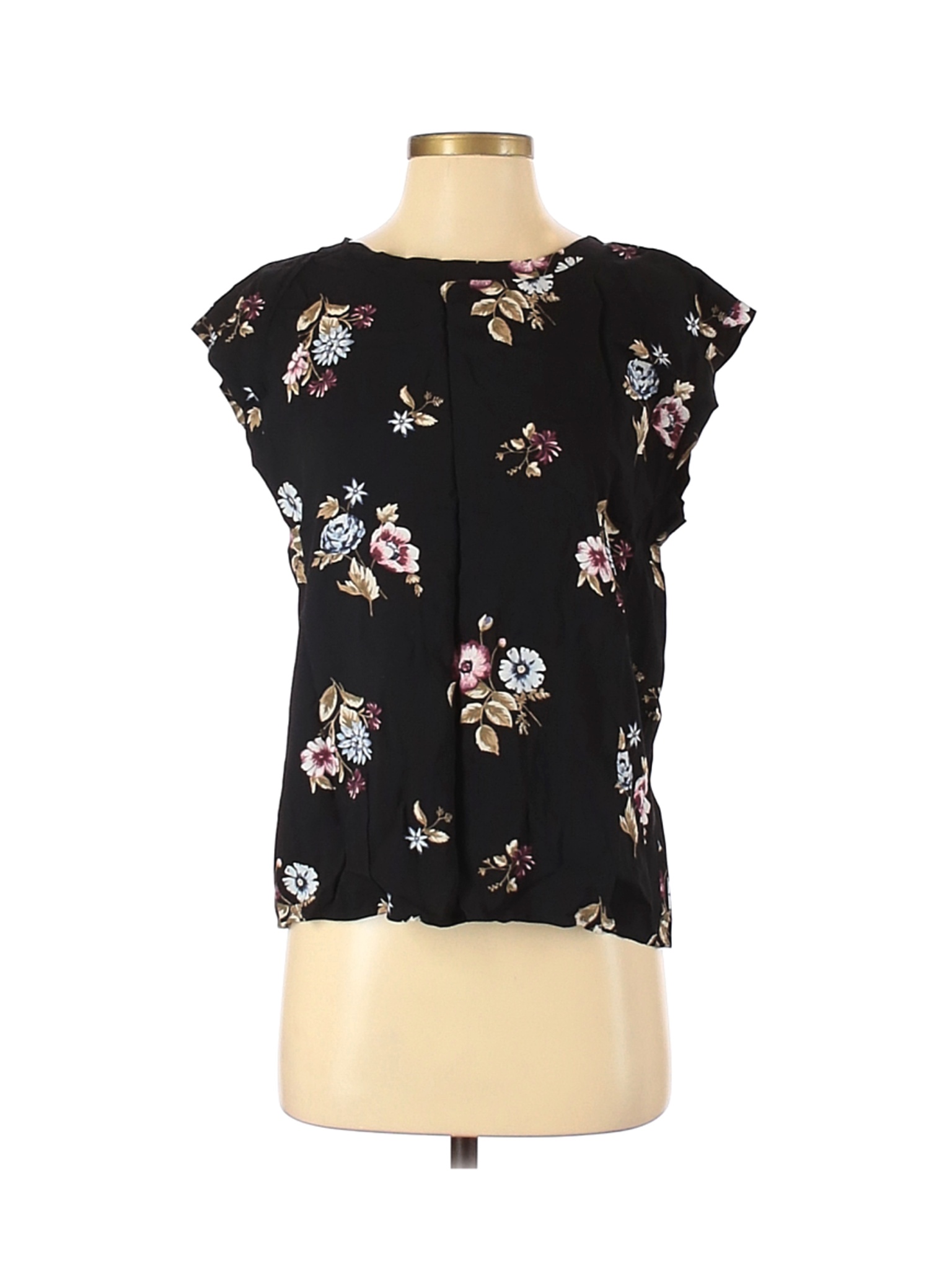 Abercrombie & Fitch Women Black Short Sleeve Blouse S | eBay