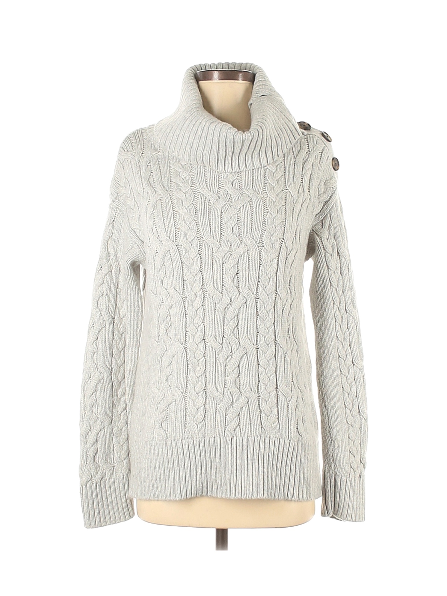 Banana Republic Women Gray Turtleneck Sweater XS | eBay