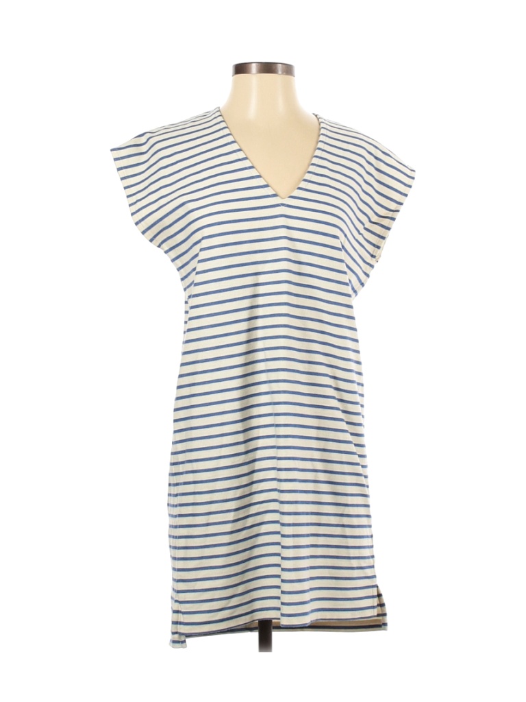 Madewell Stripes Gray Casual Dress Size XXS - photo 1