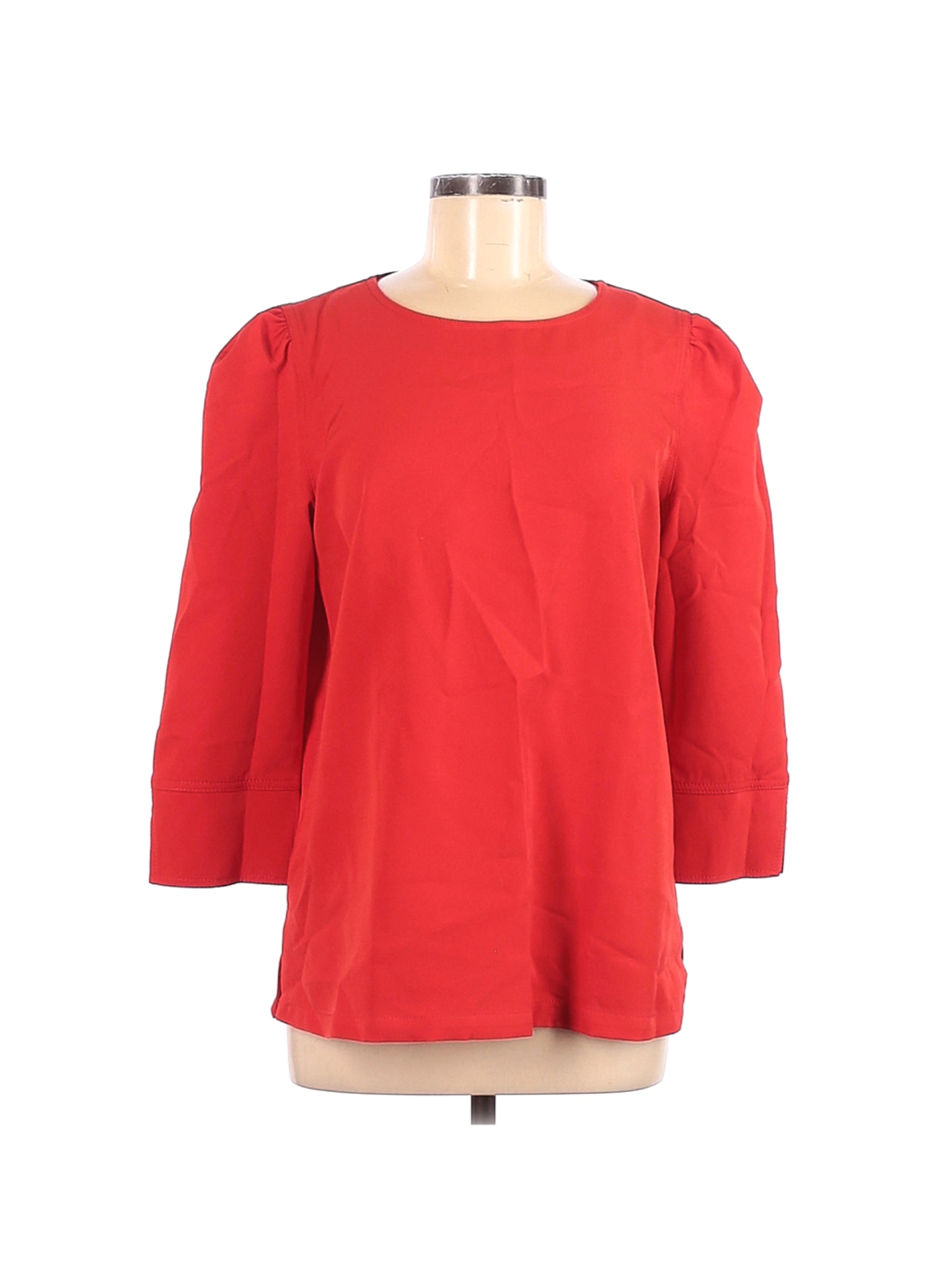 Ann Taylor LOFT Women Red 3/4 Sleeve Top M | eBay