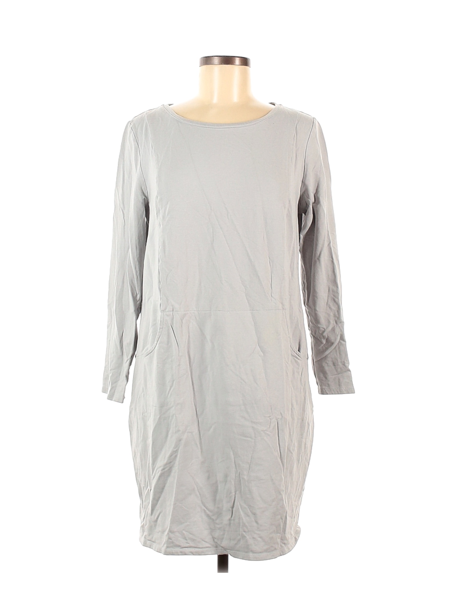 Purejill Women Gray Casual Dress M Petites | eBay
