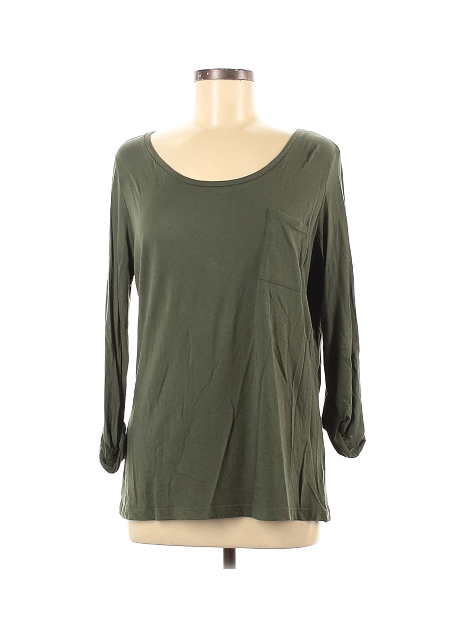 Cynthia Rowley TJX Women Green Long Sleeve T-Shirt L | eBay