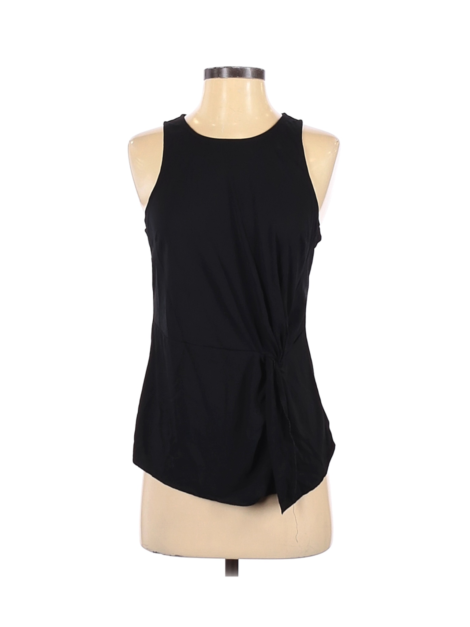 Banana Republic 100% Polyester Solid Black Sleeveless Blouse Size S ...