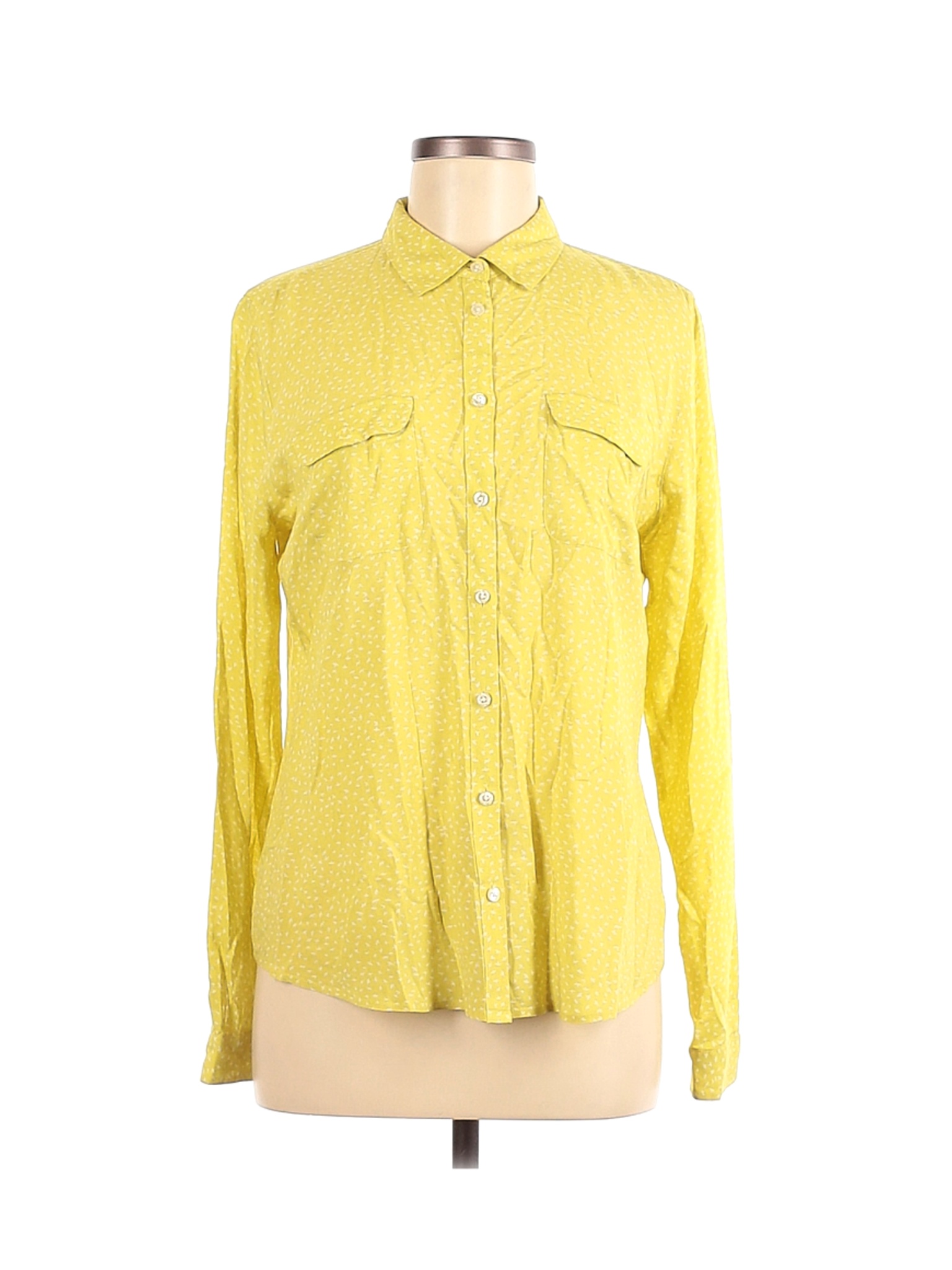 yellow long sleeve blouse