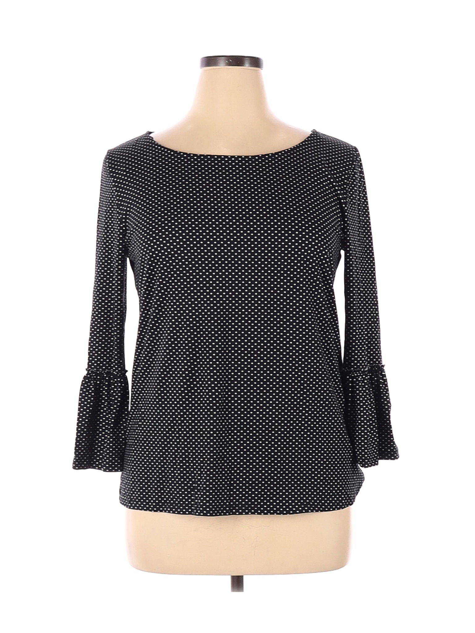 Nine Britton Women Black Long Sleeve Top XL | eBay