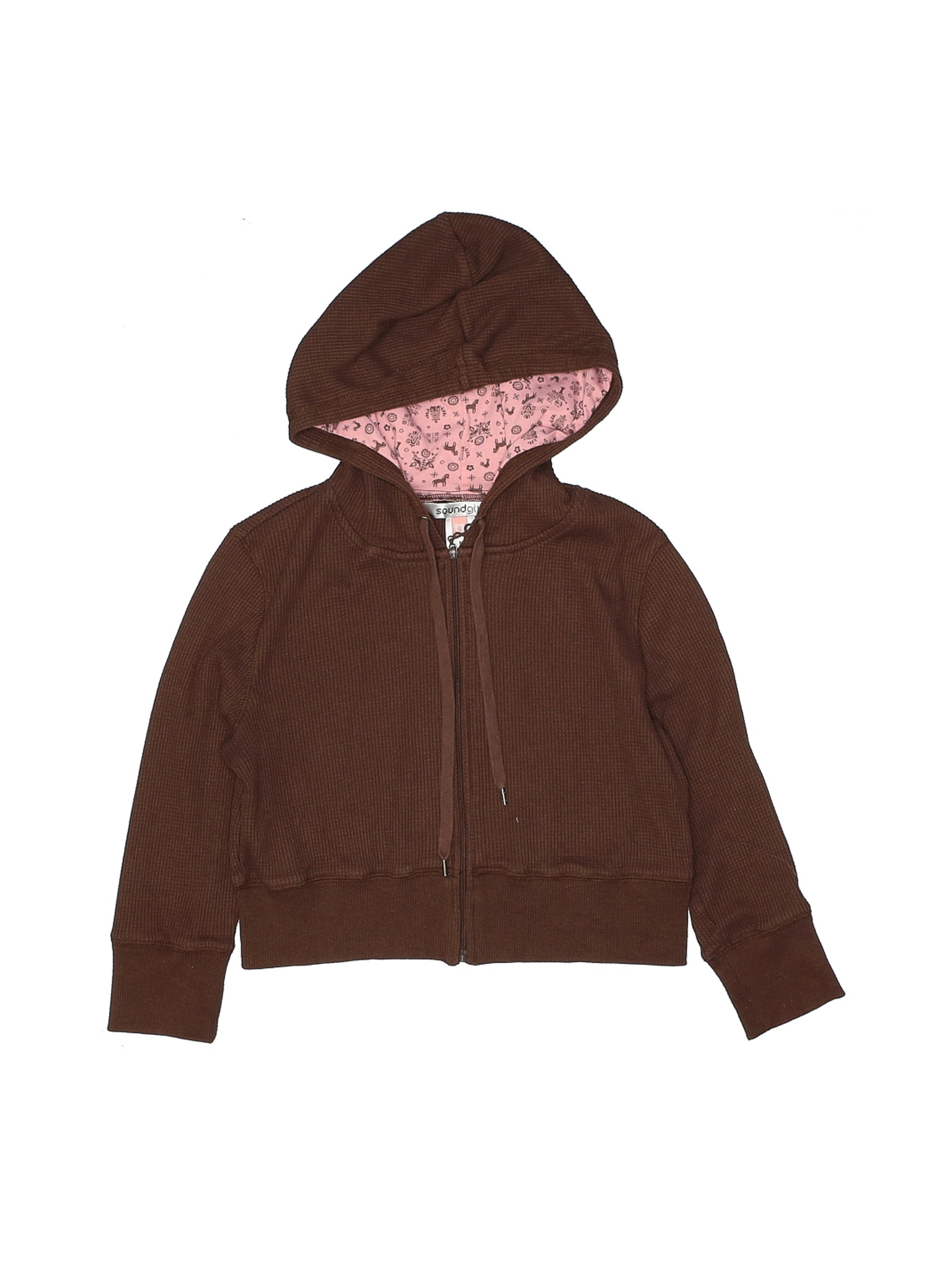 cheap brown zip up hoodie