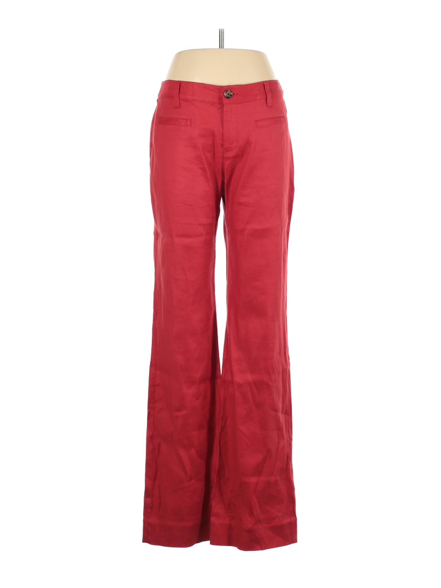 red linen pants