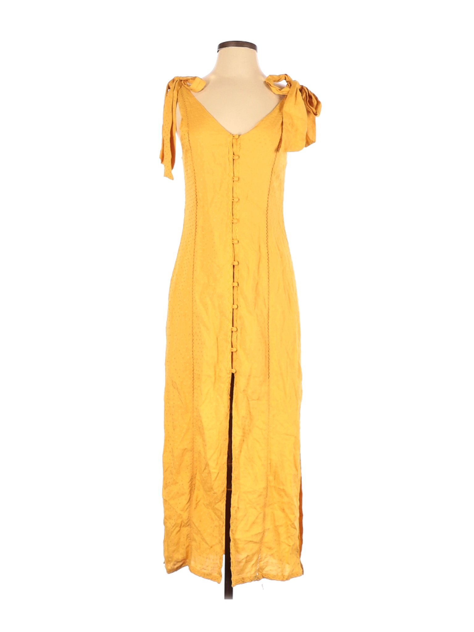 Tularosa Women Yellow Casual Dress S | eBay
