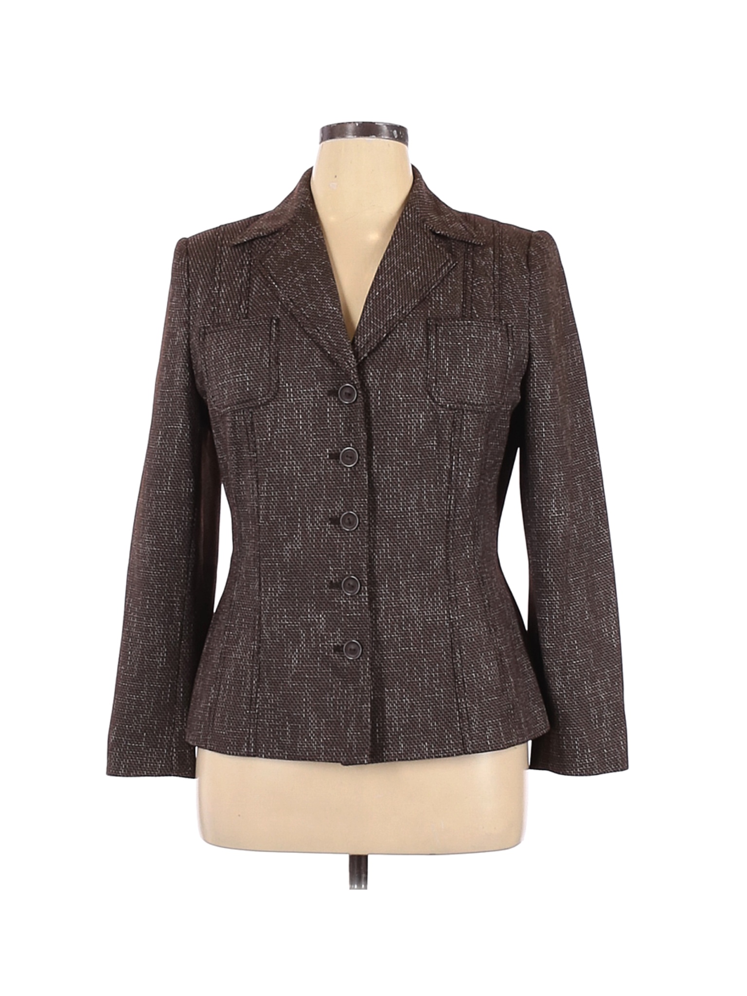 DressBarn Women Brown Blazer 14 | eBay