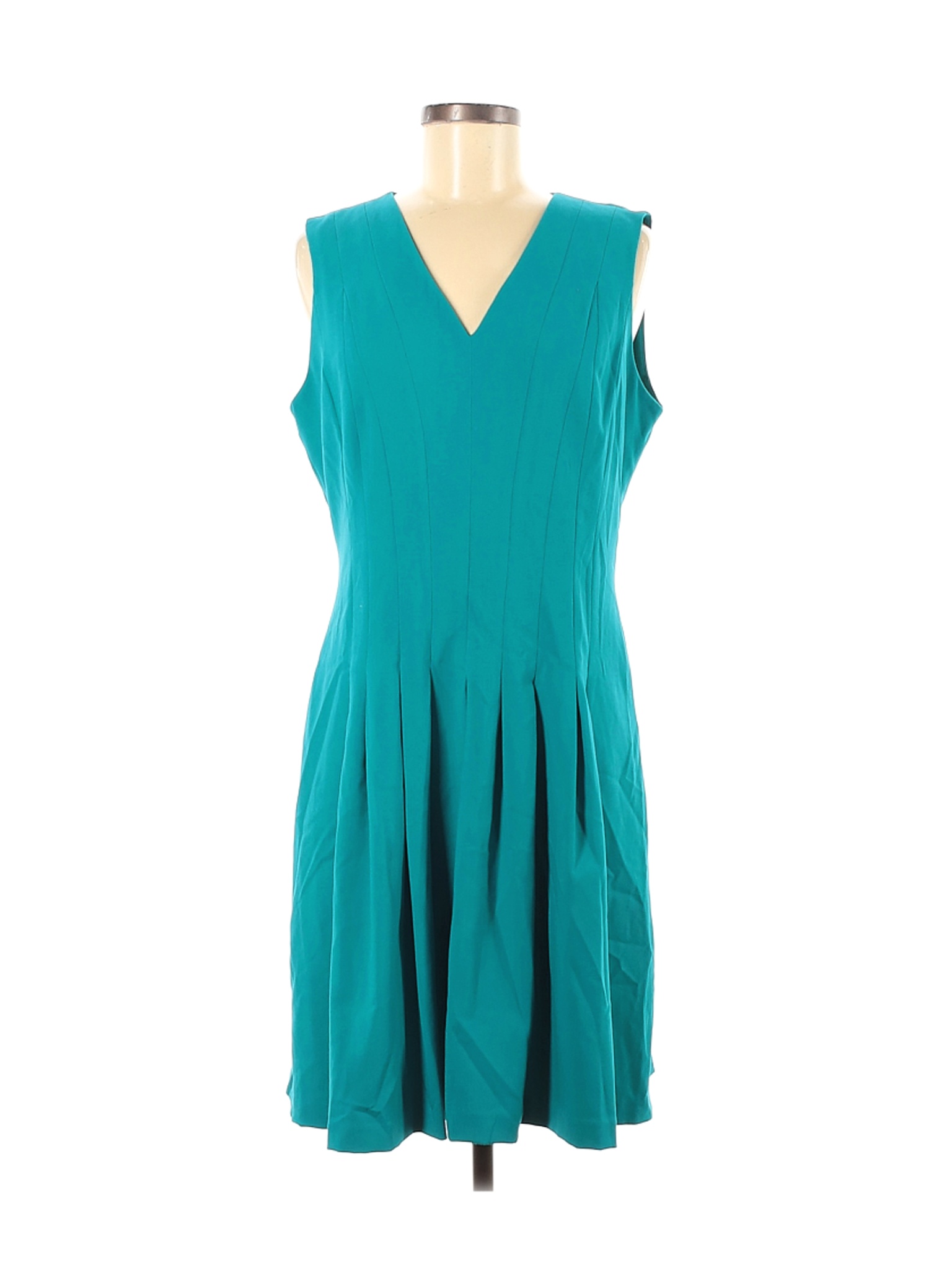 NWT Calvin Klein Women Green Casual Dress L | eBay