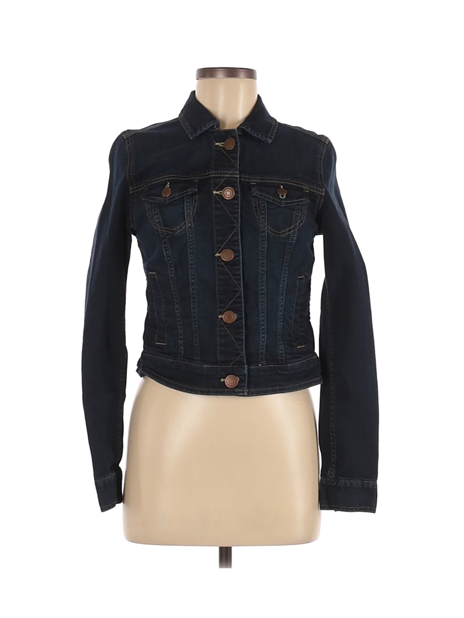 American Eagle Outfitters Women Black Denim Jacket M | eBay