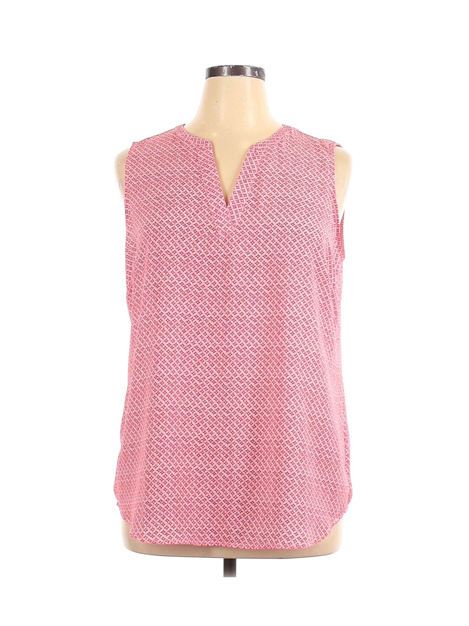 Adrianna Papell Women Pink Sleeveless Blouse XL | eBay