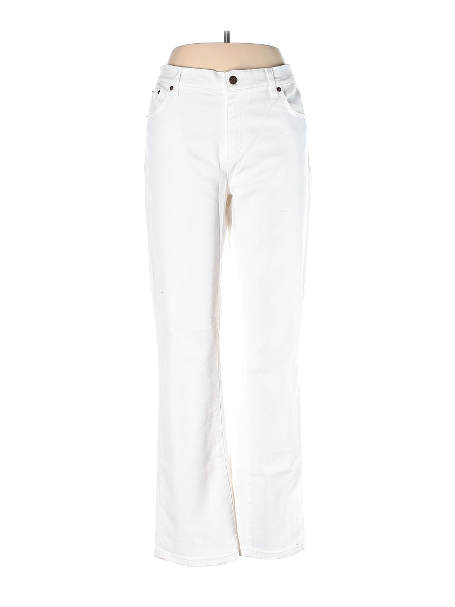 L-RL Lauren Active Ralph Lauren Women White Jeans 12 | eBay