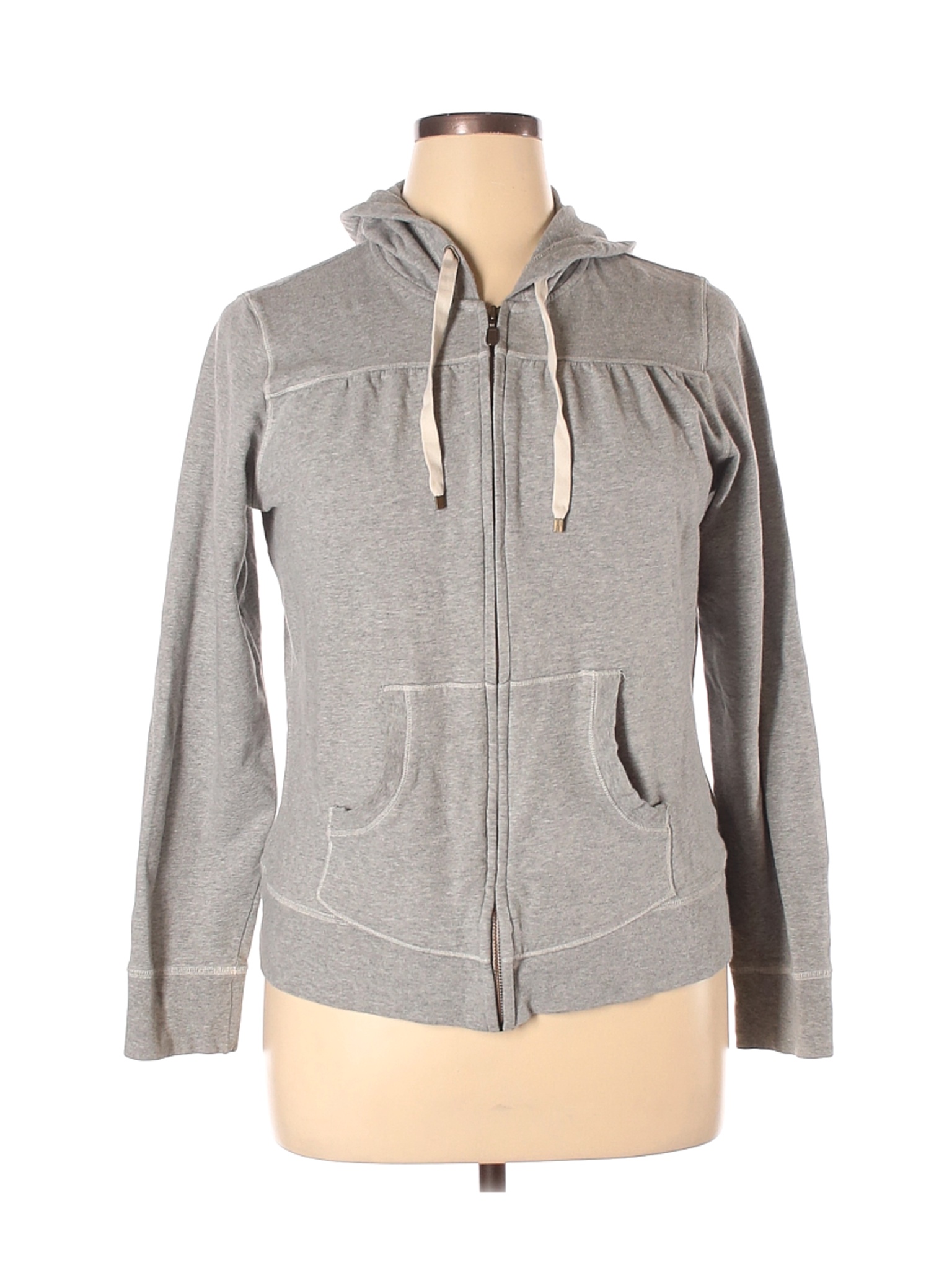 Gap Body Women Gray Zip Up Hoodie XL | eBay