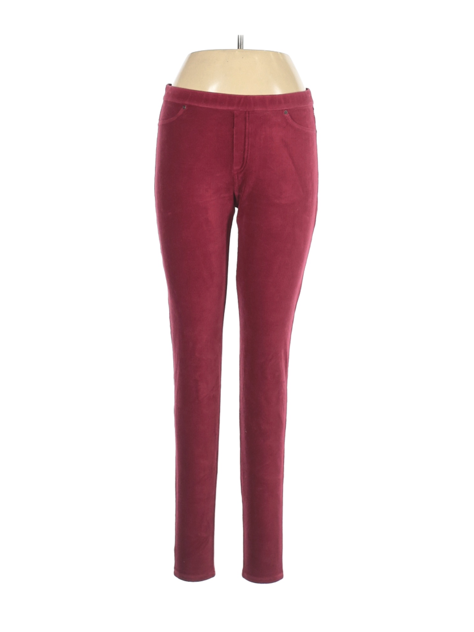 red velour pants