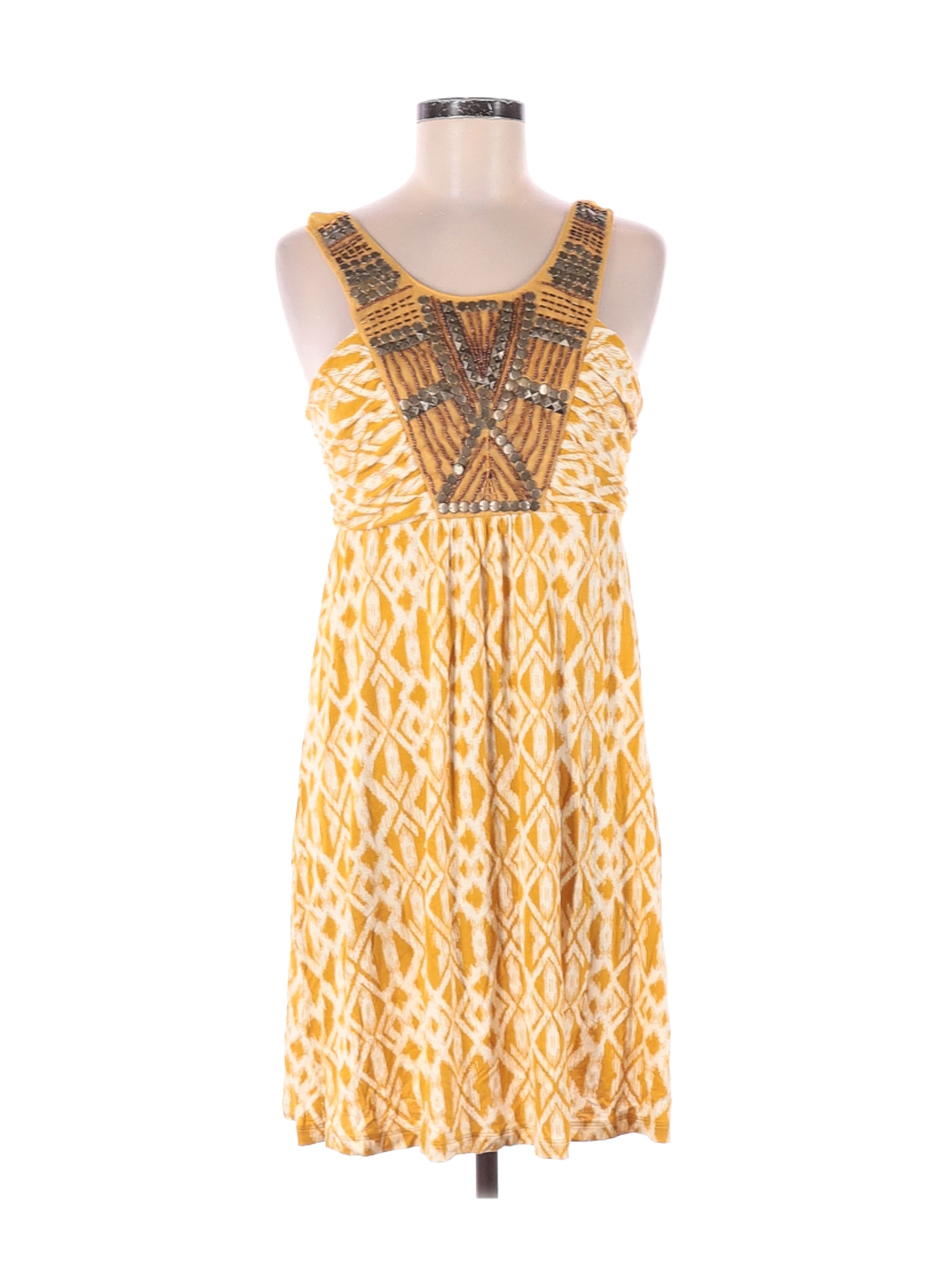Apt. 9 Women Yellow Casual Dress M | eBay